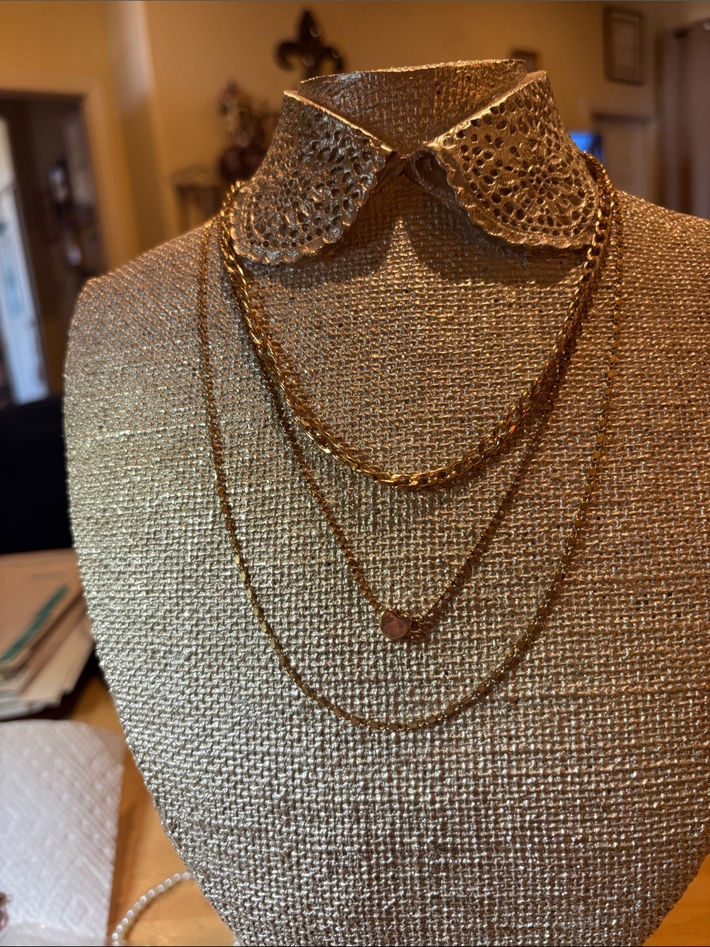 Layered Gold-Tone Women’s Necklace Set